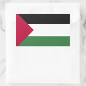 Palestijnse vlag rechthoekige sticker (Tas)