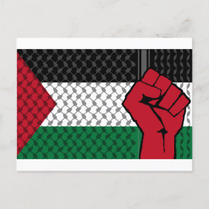 Palestijnse vlag, Save Gaza, Free Gaza Briefkaart