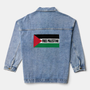 Palestijnse vlag, Save Gaza, Free Gaza Denim Jacket