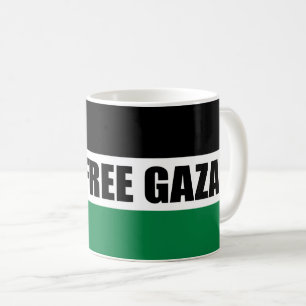 Palestijnse vlag, Save Gaza, Free Gaza Koffiemok