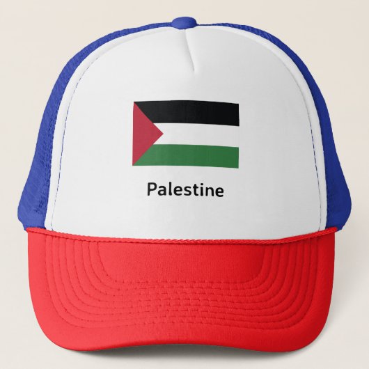 Palestijnse vlag trucker pet (Voorkant)
