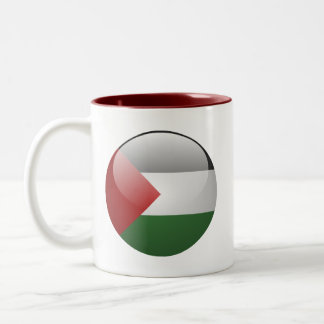Palestijnse vlag tweekleurige koffiemok