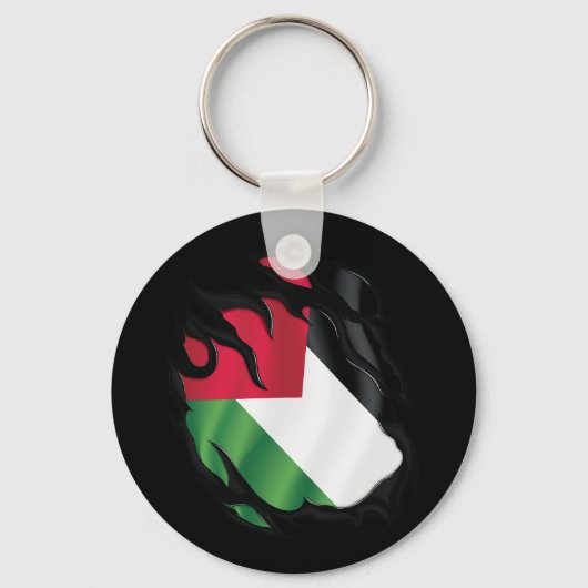 palestijnse vlag verscheurd sleutelhanger (Voorkant)