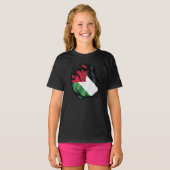 palestijnse vlag verscheurd t-shirt (Voorkant volledig)