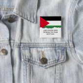 Palestijnse vlag vierkante button 5,1 cm (In situ)