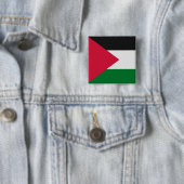 Palestijnse vlag vierkante button 5,1 cm (In situ)