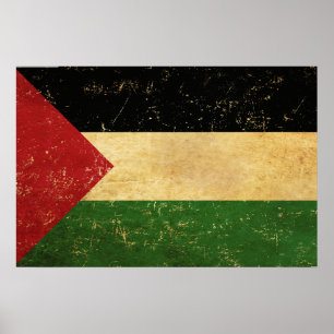 Palestijnse Vlag Vintage Poster