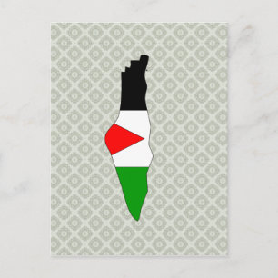 Palestijnse vlag - volledige grootte briefkaart