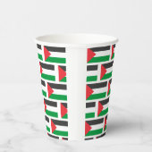 Palestijnse vlag Vrij Palestina op maat Papieren Bekers (Rechts)