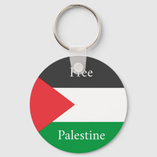 Palestijnse vlag Vrij Palestina op maat Sleutelhanger