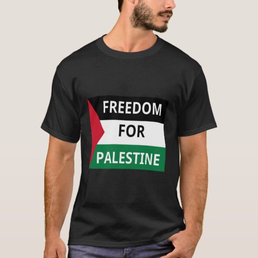 Palestijnse vlag, vrijheid voor Palestina, waterme T-shirt (Voorkant)
