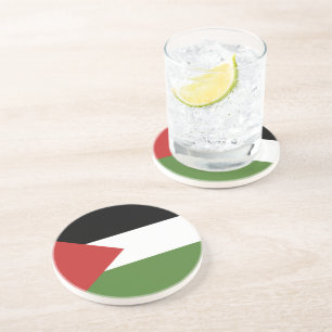 Palestijnse vlag zandsteen onderzetter