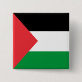 Palestijnse vlaggenspeld علمفلط ي نس vierkante button 5,1 cm (Voorkant)