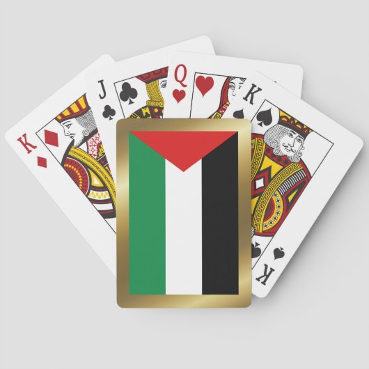 Palestijnse vlagspelkaarten pokerkaarten (Achterkant)