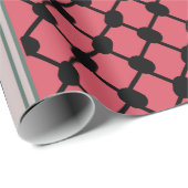 Palestijnse watermeloen Hatta Keffiyeh Kufiya Folk Cadeaupapier (Rol Hoek)