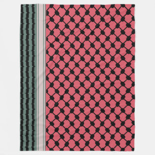 Palestijnse watermeloen Hatta Keffiyeh Kufiya Folk Fleece Deken