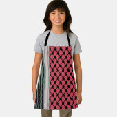 Palestijnse watermeloen Hatta Keffiyeh Kufiya Folk Schort (Insitu)