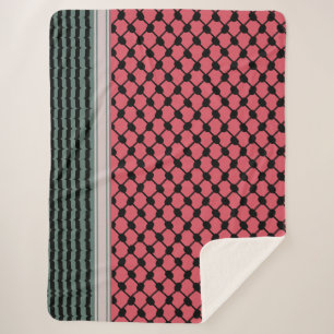 Palestijnse watermeloen Hatta Keffiyeh Kufiya Folk Sherpa Deken