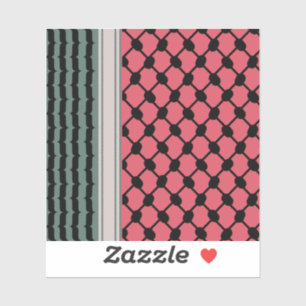 Palestijnse watermeloen Hatta Keffiyeh Kufiya Folk Sticker