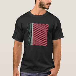 Palestijnse watermeloen Hatta Keffiyeh Kufiya Folk T-shirt