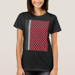 Palestijnse watermeloen Hatta Keffiyeh Kufiya Folk T-shirt