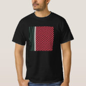 Palestijnse watermeloen Hatta Keffiyeh Kufiya Folk T-shirt (Voorkant)