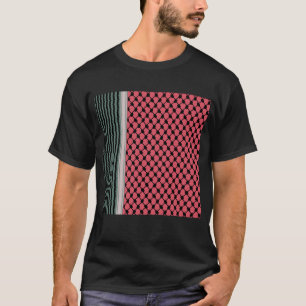 Palestijnse watermeloen Hatta Keffiyeh Kufiya Folk T-shirt
