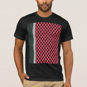 Palestijnse watermeloen Hatta Keffiyeh Kufiya Folk T-shirt