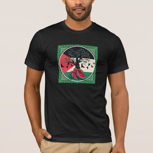 palestijnse watermeloen - Vrijheid voor Palestijne T-shirt (Voorkant)