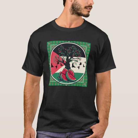 palestijnse watermeloen - Vrijheid voor Palestijne T-shirt (Voorkant)