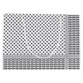 Palestijnse Zwart & Wit Keffiyeh Groot Cadeauzakje (Achterkant)