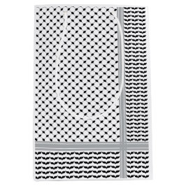 Palestijnse Zwart & Wit Keffiyeh Medium Cadeauzakje