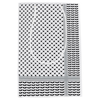 Palestijnse Zwart & Wit Keffiyeh Medium Cadeauzakje