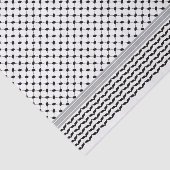 Palestijnse Zwart & Wit Keffiyeh Tissuepapier (Detail)