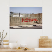 Palestina Apartheidsmuur Graffiti Poster (Keuken)