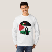 Palestina Arabische tekst T-shirt (Voorkant volledig)