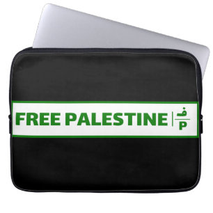 Palestina auto registratie bord - Free Palestine Laptop Sleeve