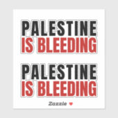 PALESTINA BLOEDT STICKER (Vel)