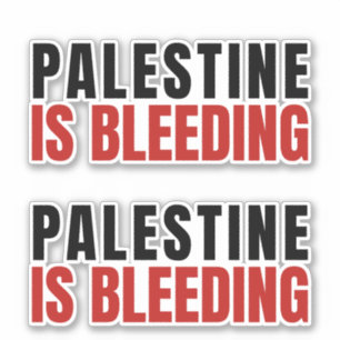 PALESTINA BLOEDT STICKER