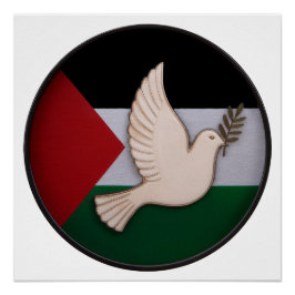 Palestina Dove van de Vrede Perfect Poster