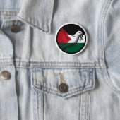 Palestina Dove van de Vrede Ronde Button 5,7 Cm (In situ)