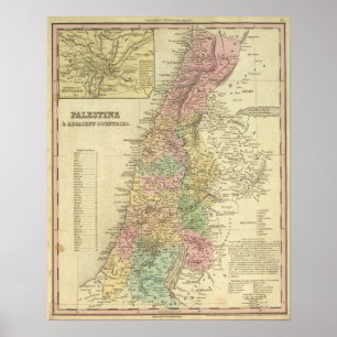 Palestina en aangrenzende landen poster