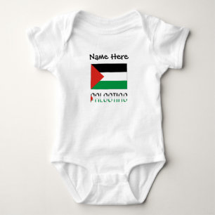 Palestina en Palestijnse vlag met uw naam Romper