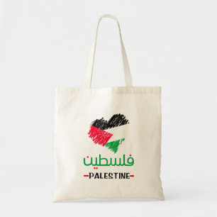 Palestina hart tote bag
