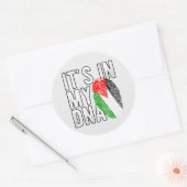 Palestina Het zit in mijn DNA Ronde Sticker (Envelop)