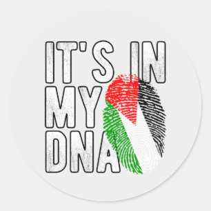 Palestina Het zit in mijn DNA Ronde Sticker