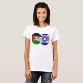 Palestina - Israël vrede T-shirt (Voorkant volledig)