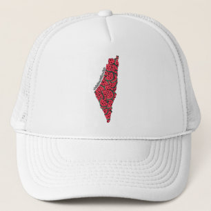 Palestina Kaart vol met Watermeloenen Vrij Pales Trucker Pet