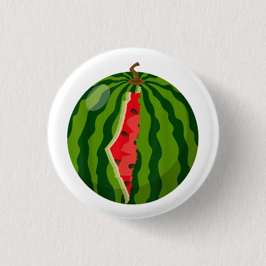 Palestina Kaart Watermeloen Arabische Kalligrafie Ronde Button 3,2 Cm (Voorkant)