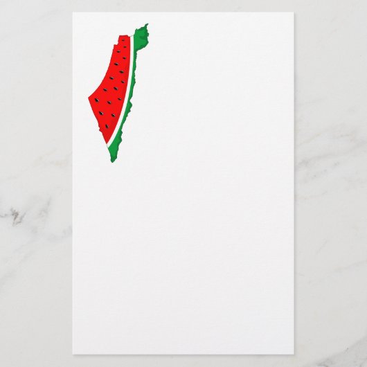 Palestina Kaart Watermeloen Symbool van de vrijhei (Voorkant)